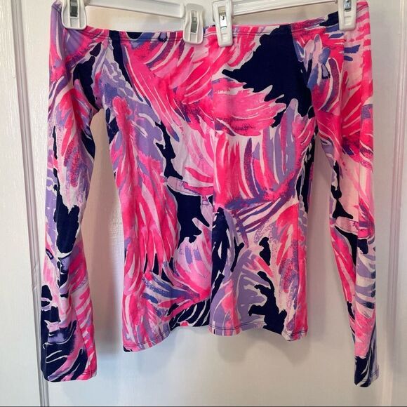 Lilly Pulitzer Audelia Off The Shoulder Top in Pressure Point - Picture 2 of 5